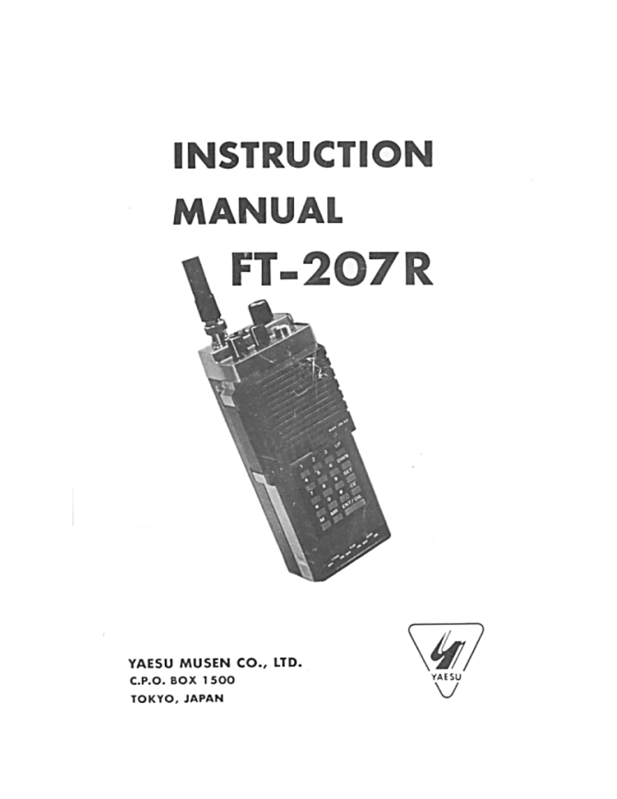 YAESU FT-207R User Manual