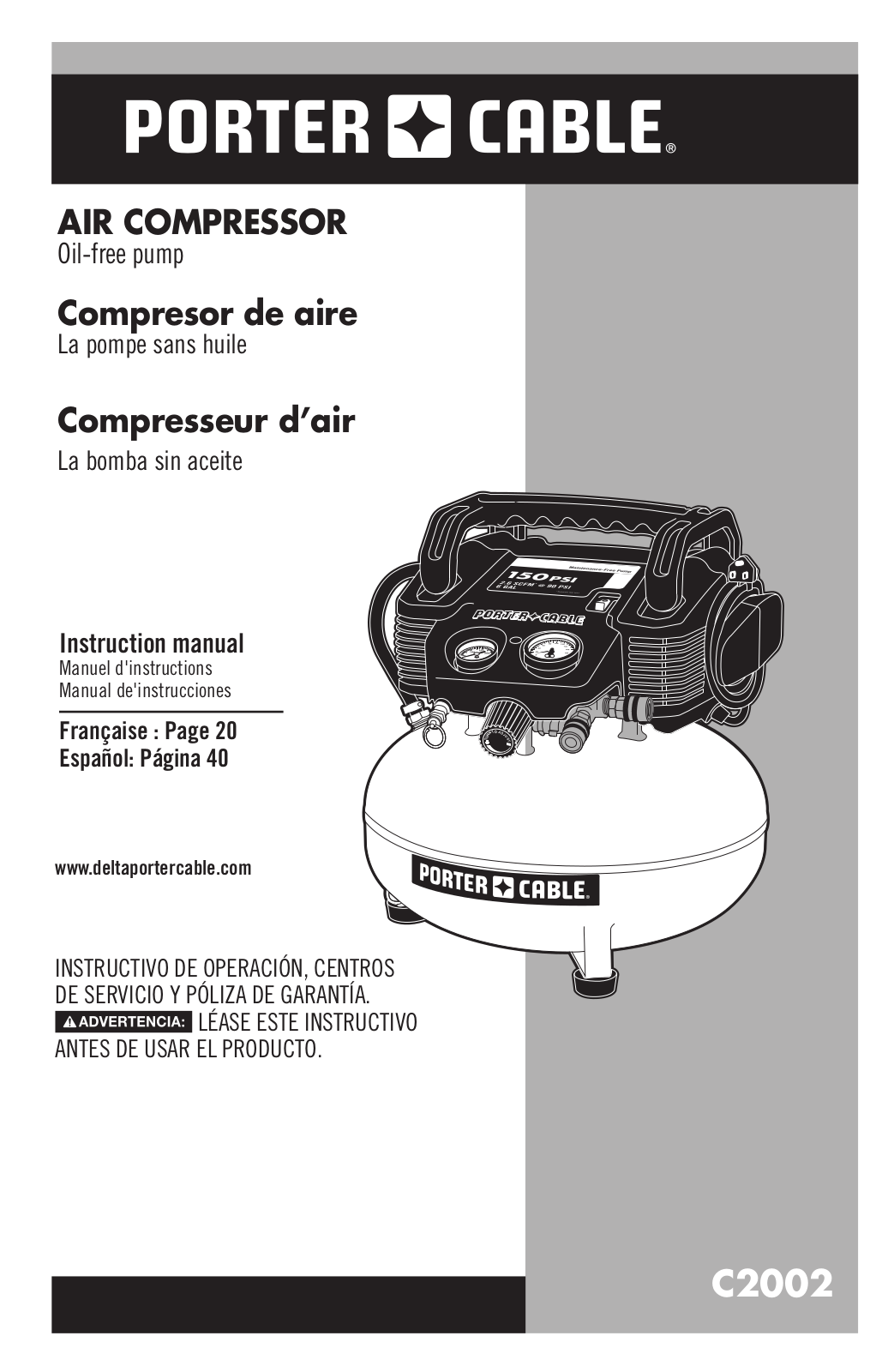 Porter-Cable N003568 User Manual