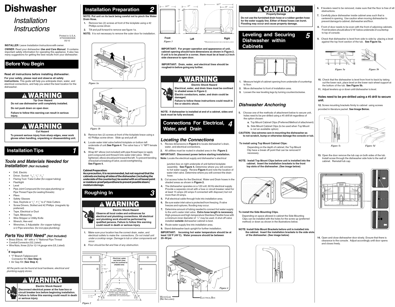 Electrolux EIDW5705PB0A, EIDW5705PS0A, EIDW5705PW0A, FPHD2491KF0 Installation Guide - ManualMachine.com