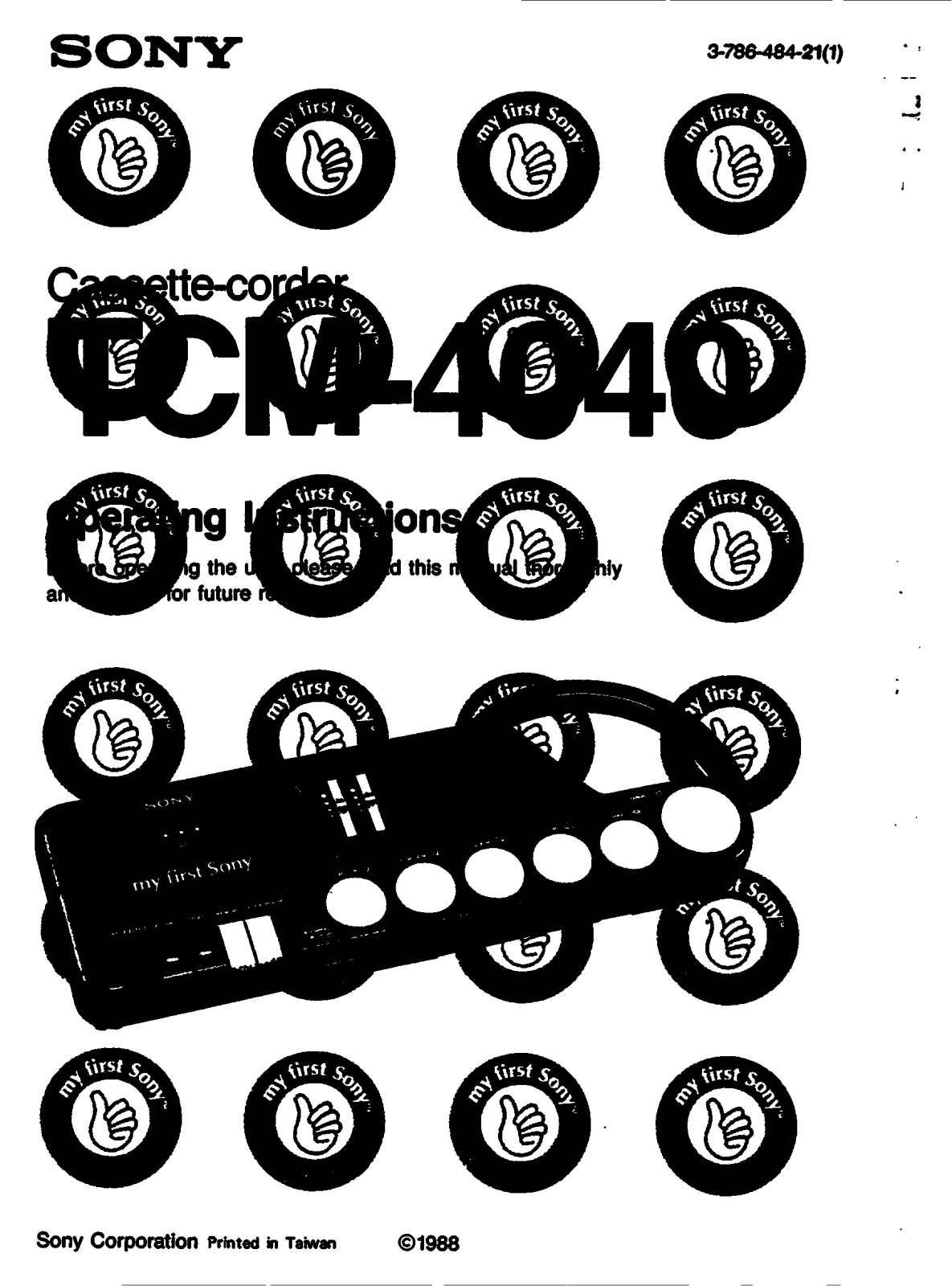 Sony TC-M4040 User Manual