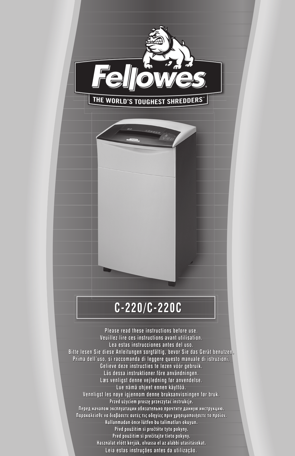 Fellowes C-220, C-220C User Manual