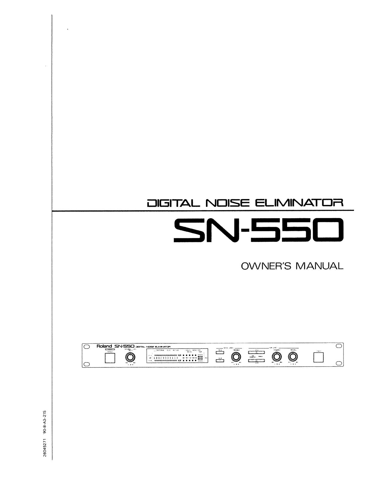 Roland SN 550 Service Manual