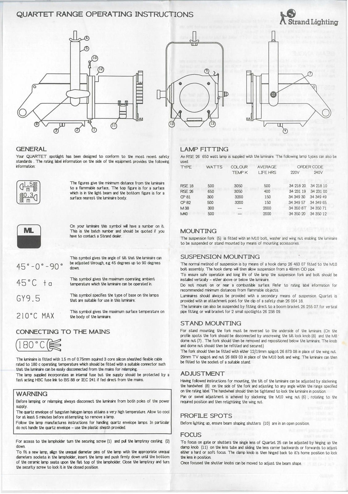 Strand Quartet Quartet Range Instructions - ManualMachine.com