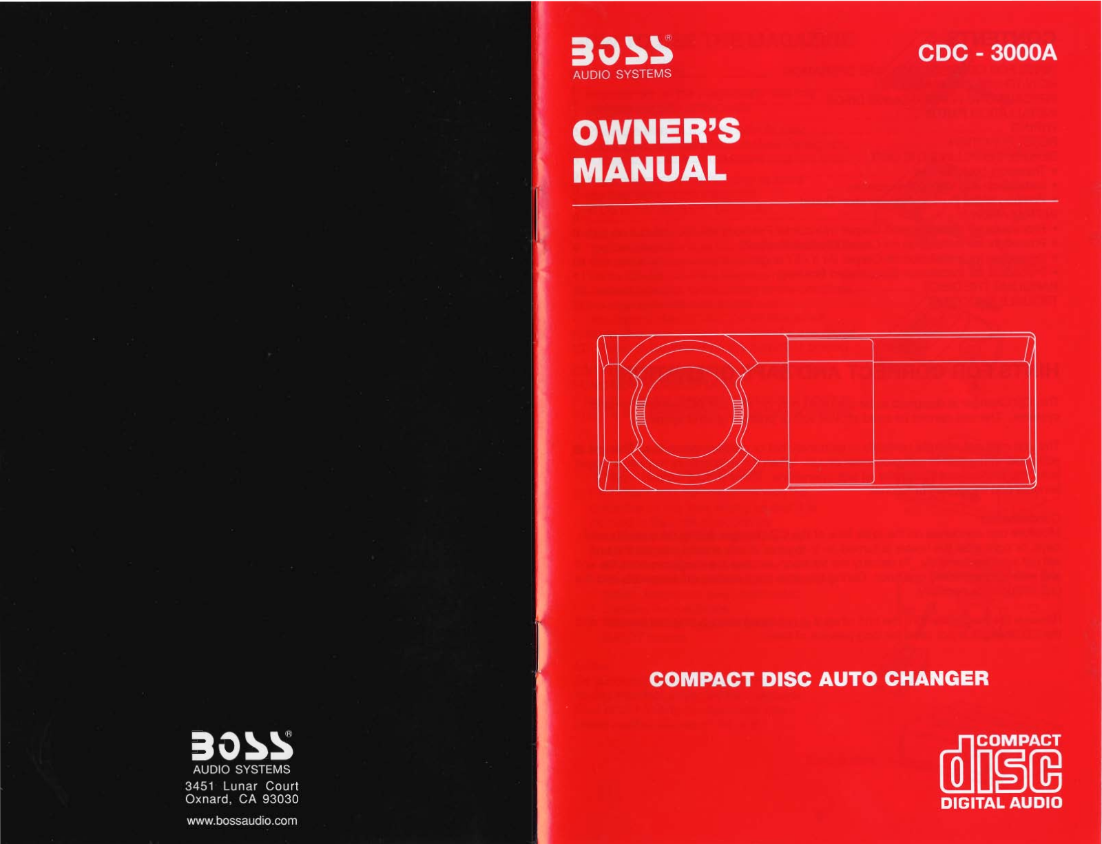 BOSS CDC-3000A User Manual