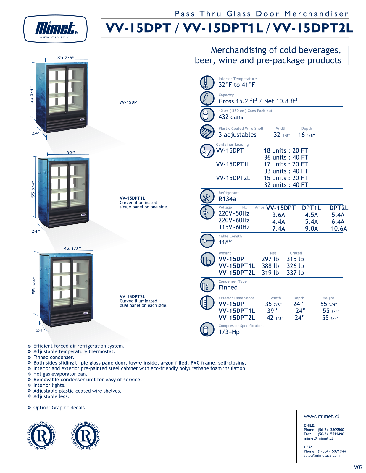 Mimet VV-I5DPT User Manual