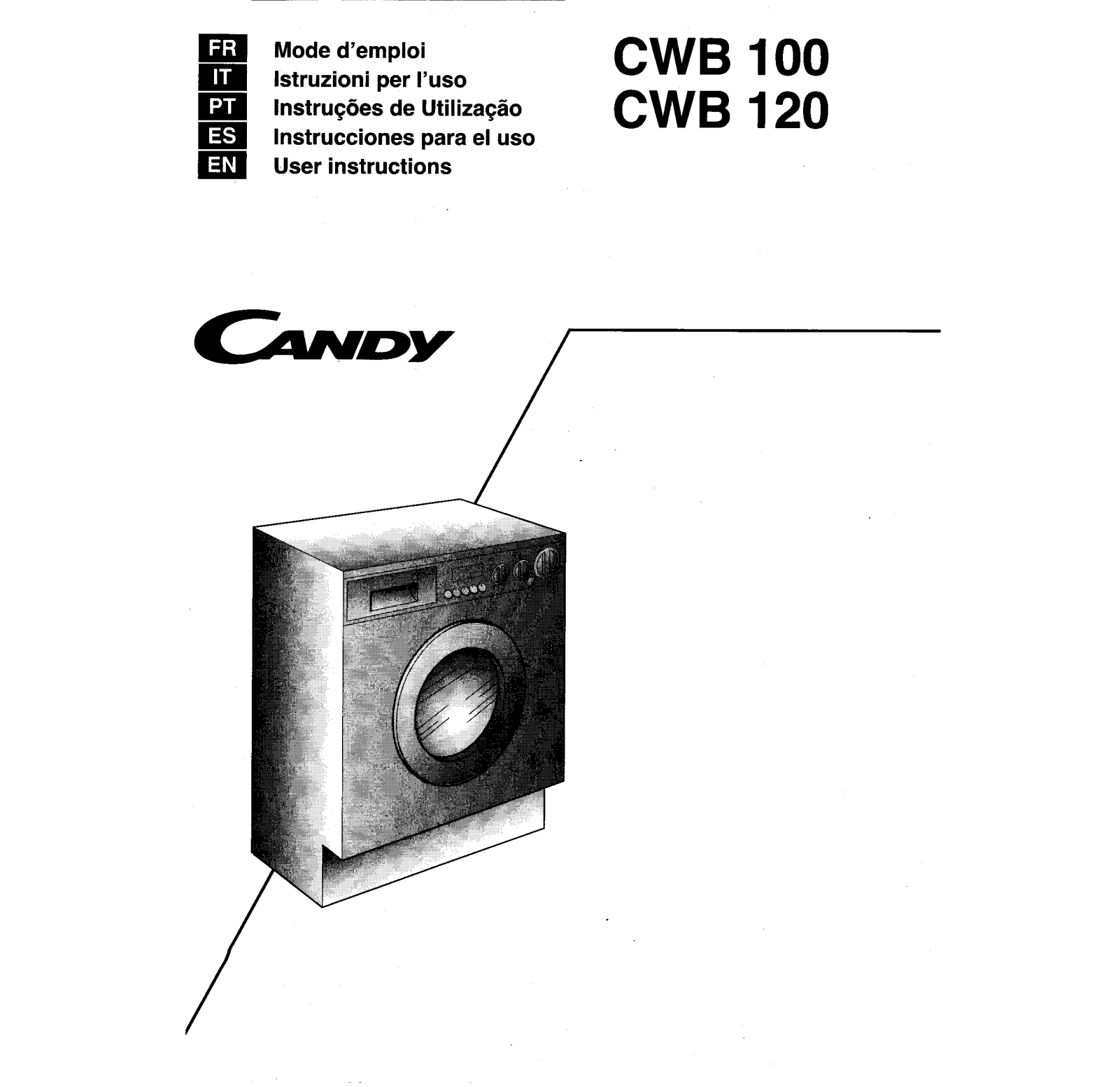 CANDY CWB100, CWB 120 User Manual