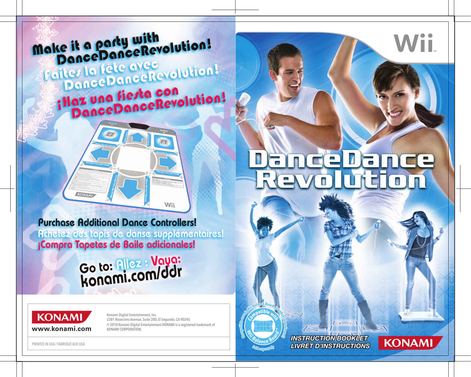 Konami DanceDanceRevolution User Manual