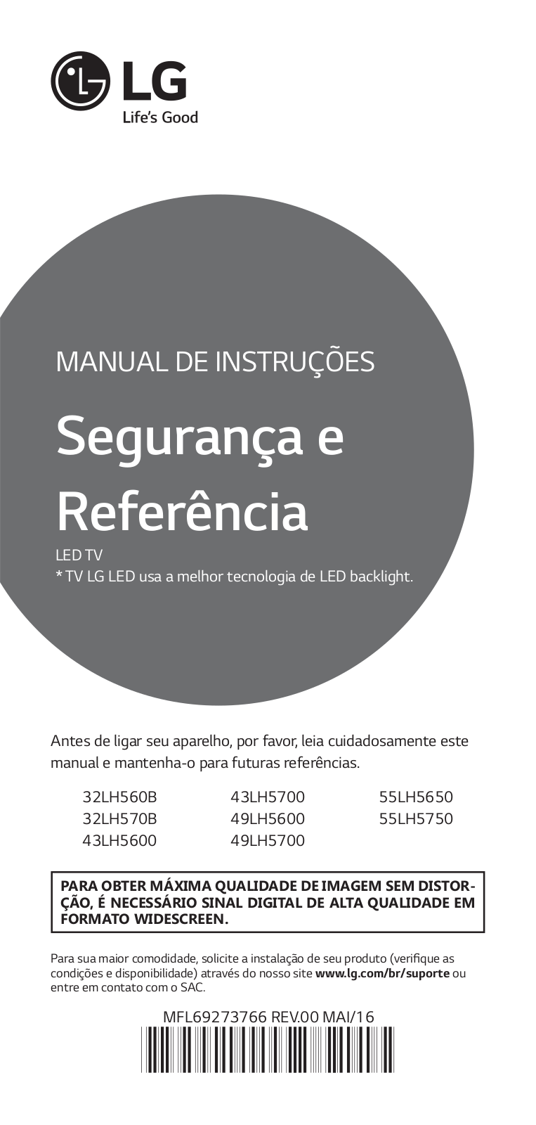 LG 32LH560B, 43LH5600 User manual