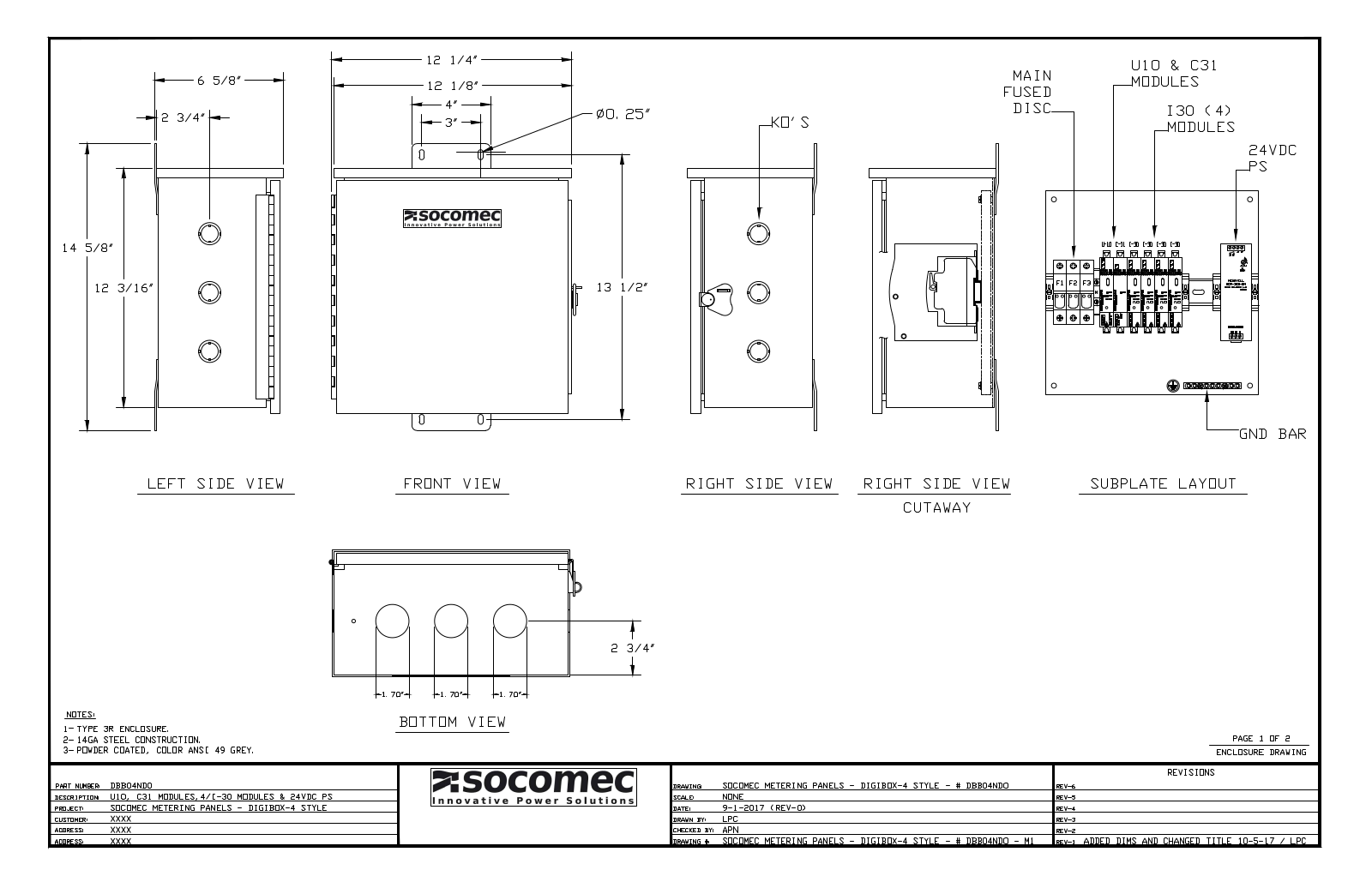 Socomec DBP04ND0 Reference Drawing - ManualMachine.com