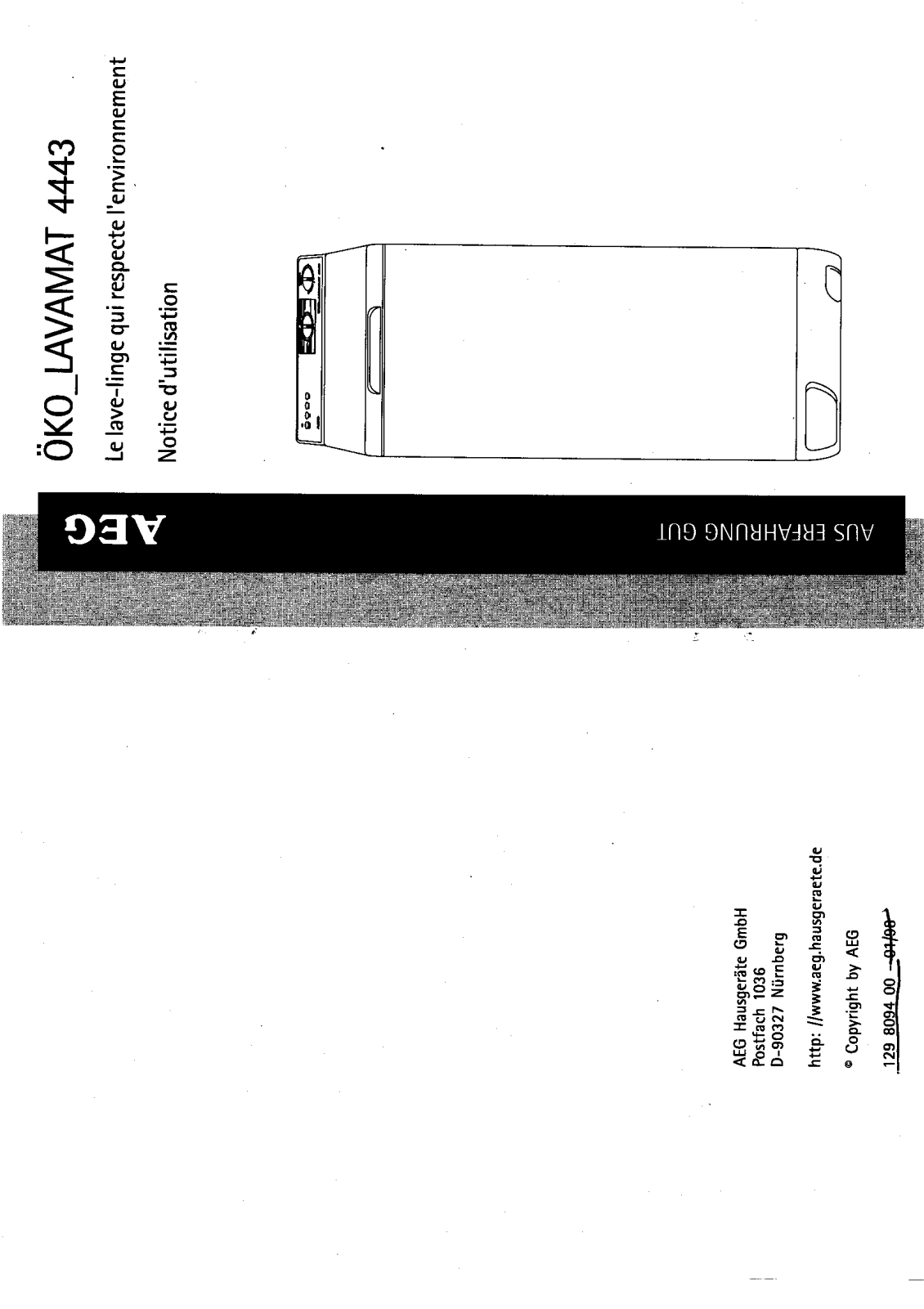 Aeg 4443 User Manual