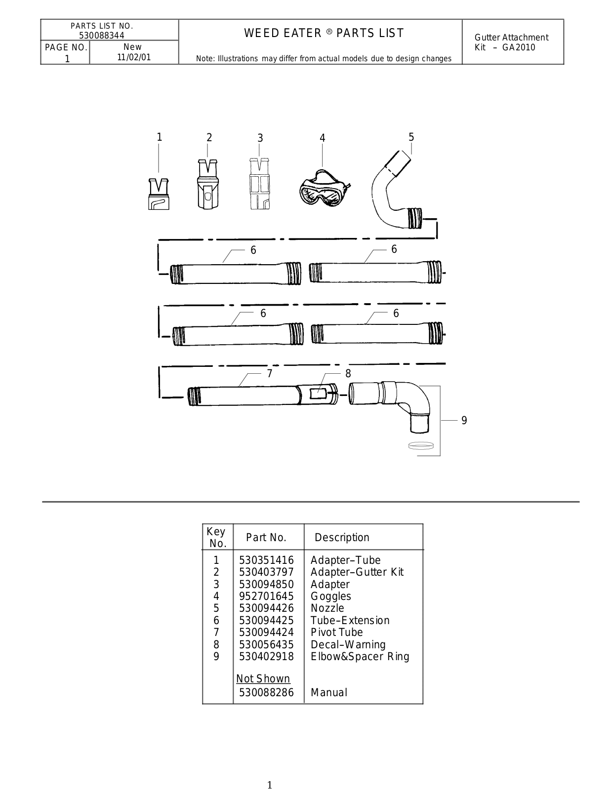 Ayp 88344 PARTS LIST