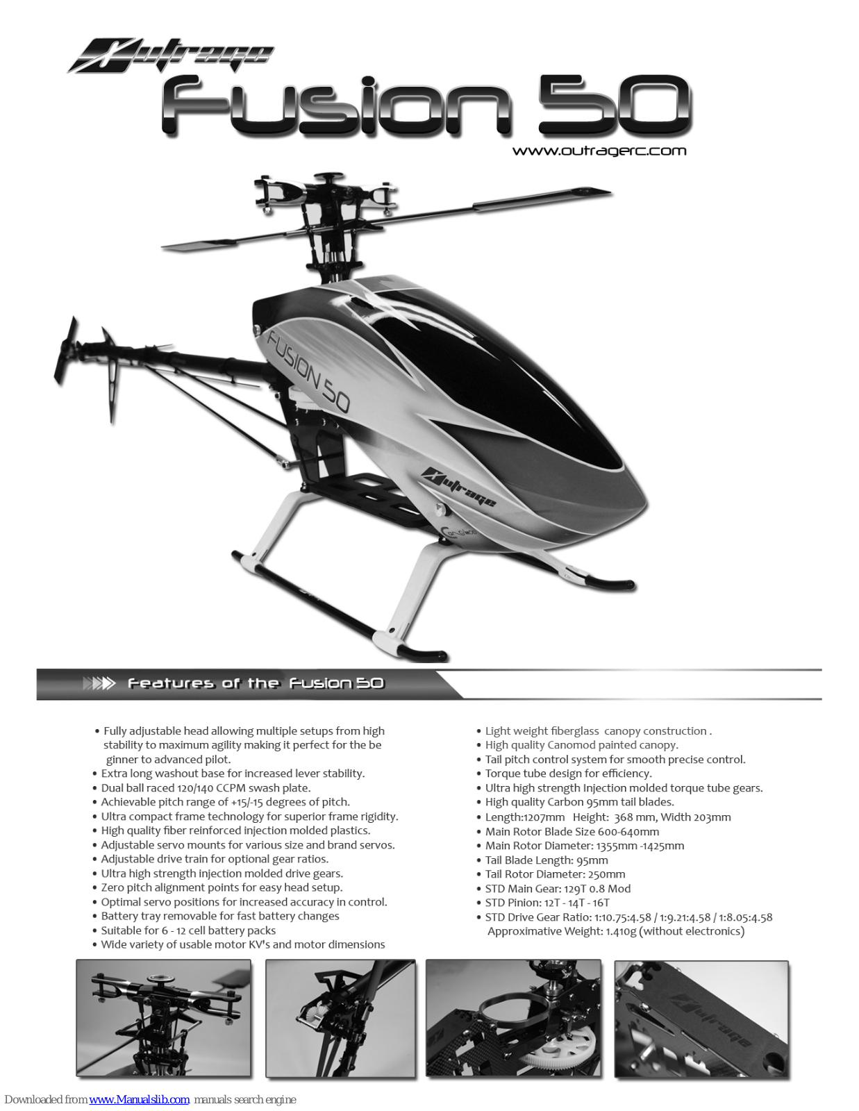 Outrage RC Fusion 50 User Manual