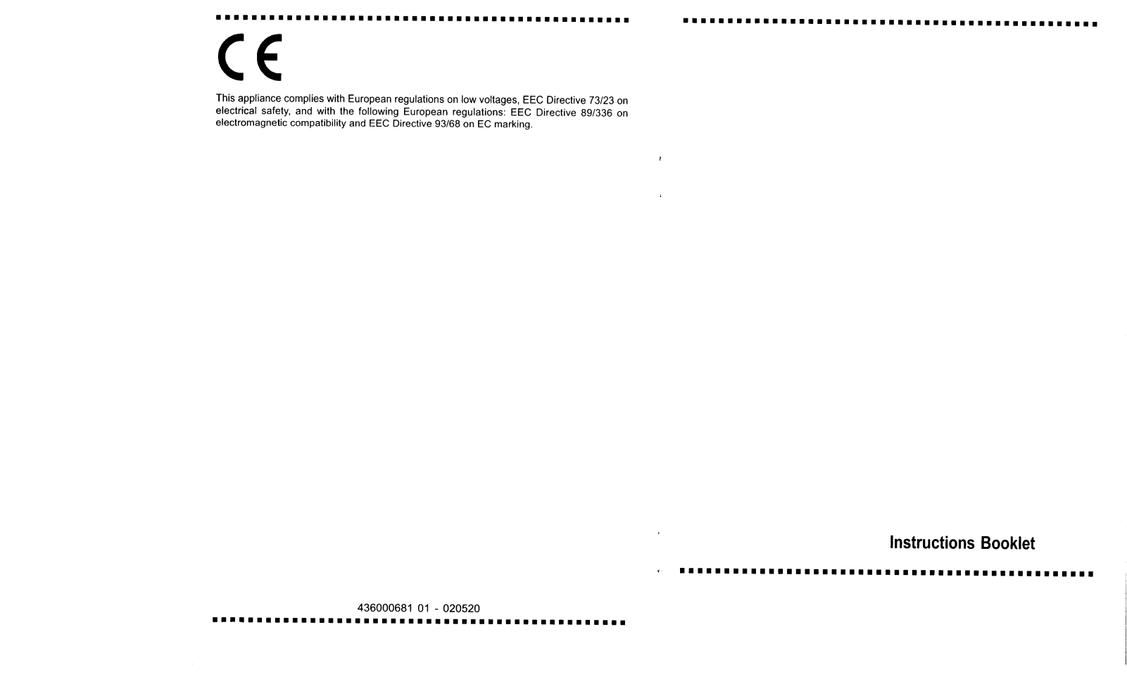 Indesit HI260B User Manual