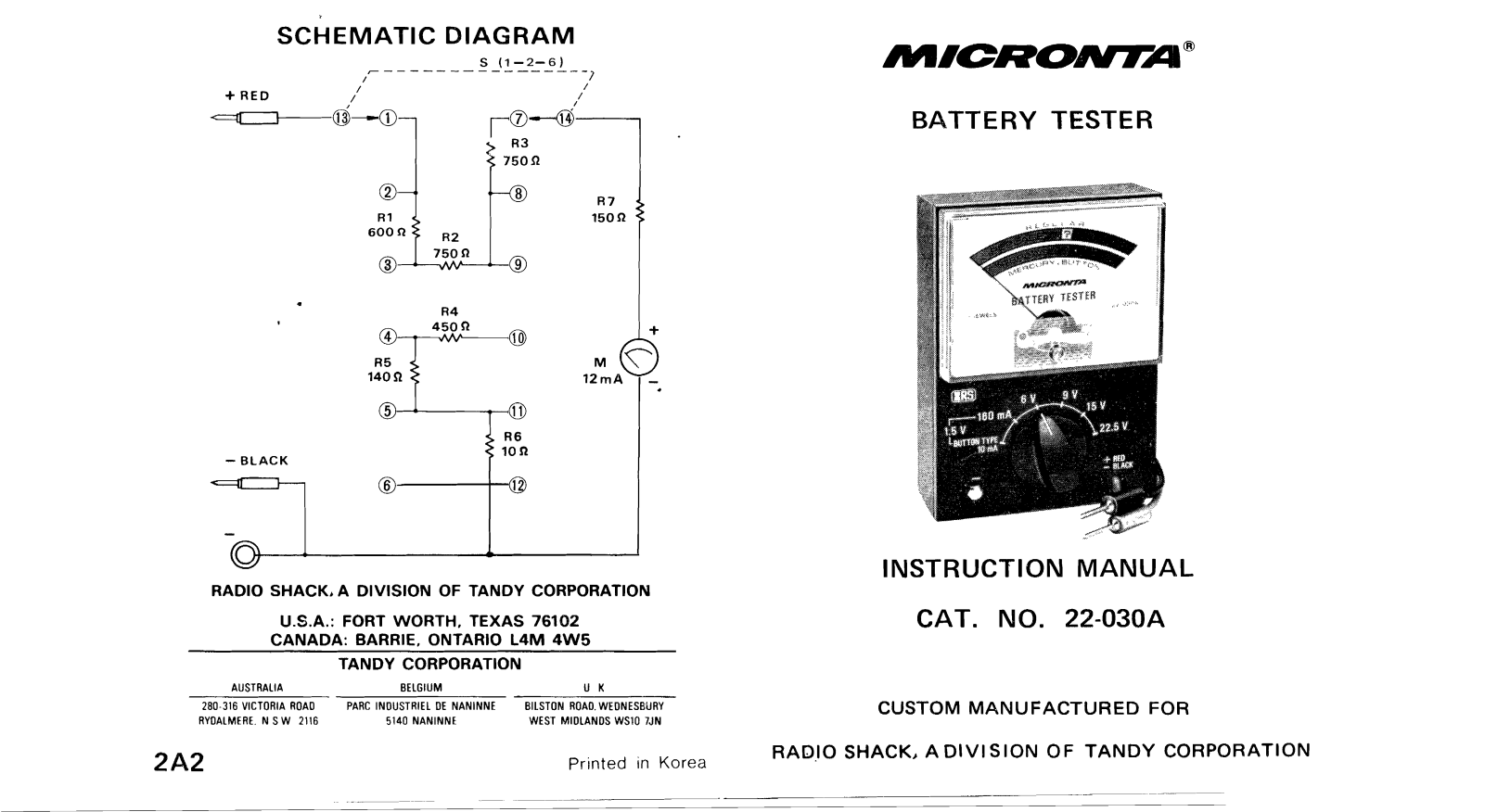 Micronta 22-030A User Manual - ManualMachine.com