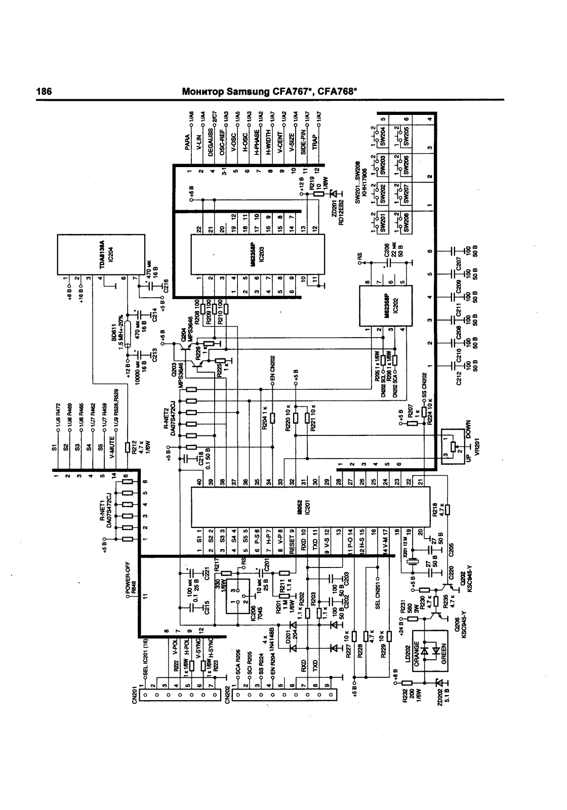 Samsung CFA767x, CFA768x Schematic