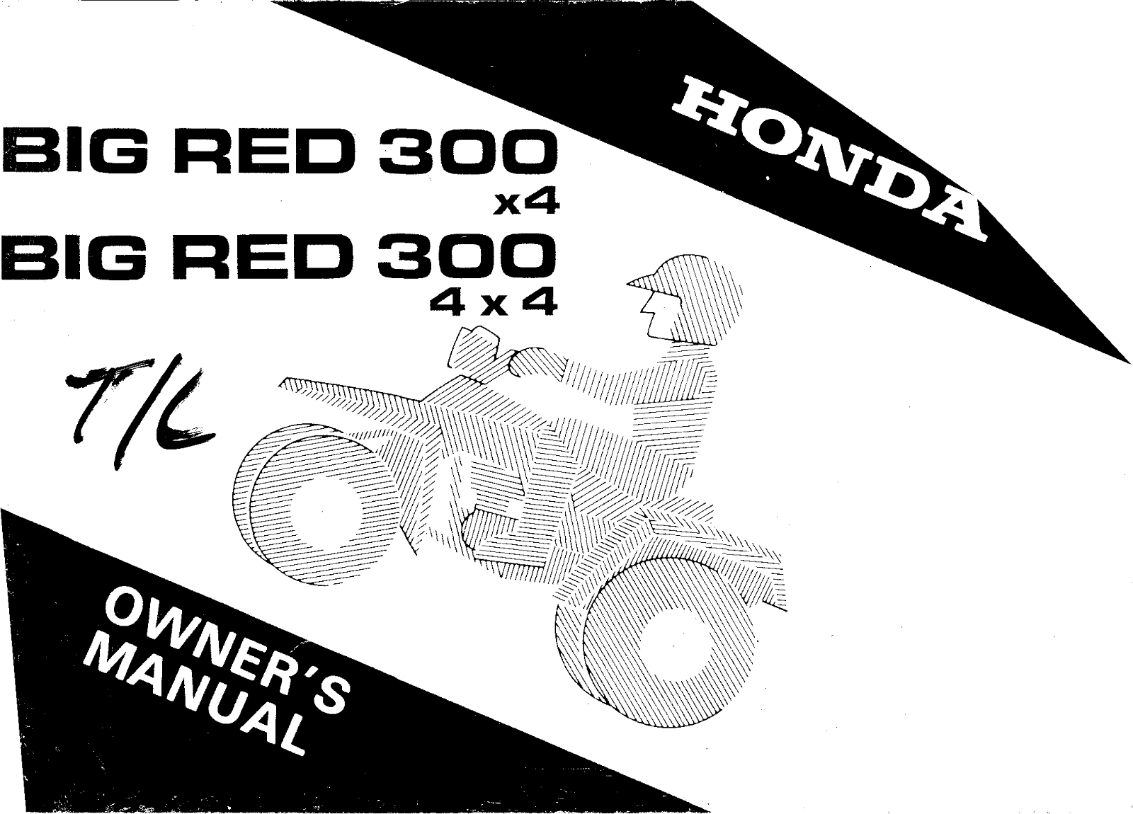 Honda BIG RED 300 Owner's Manual