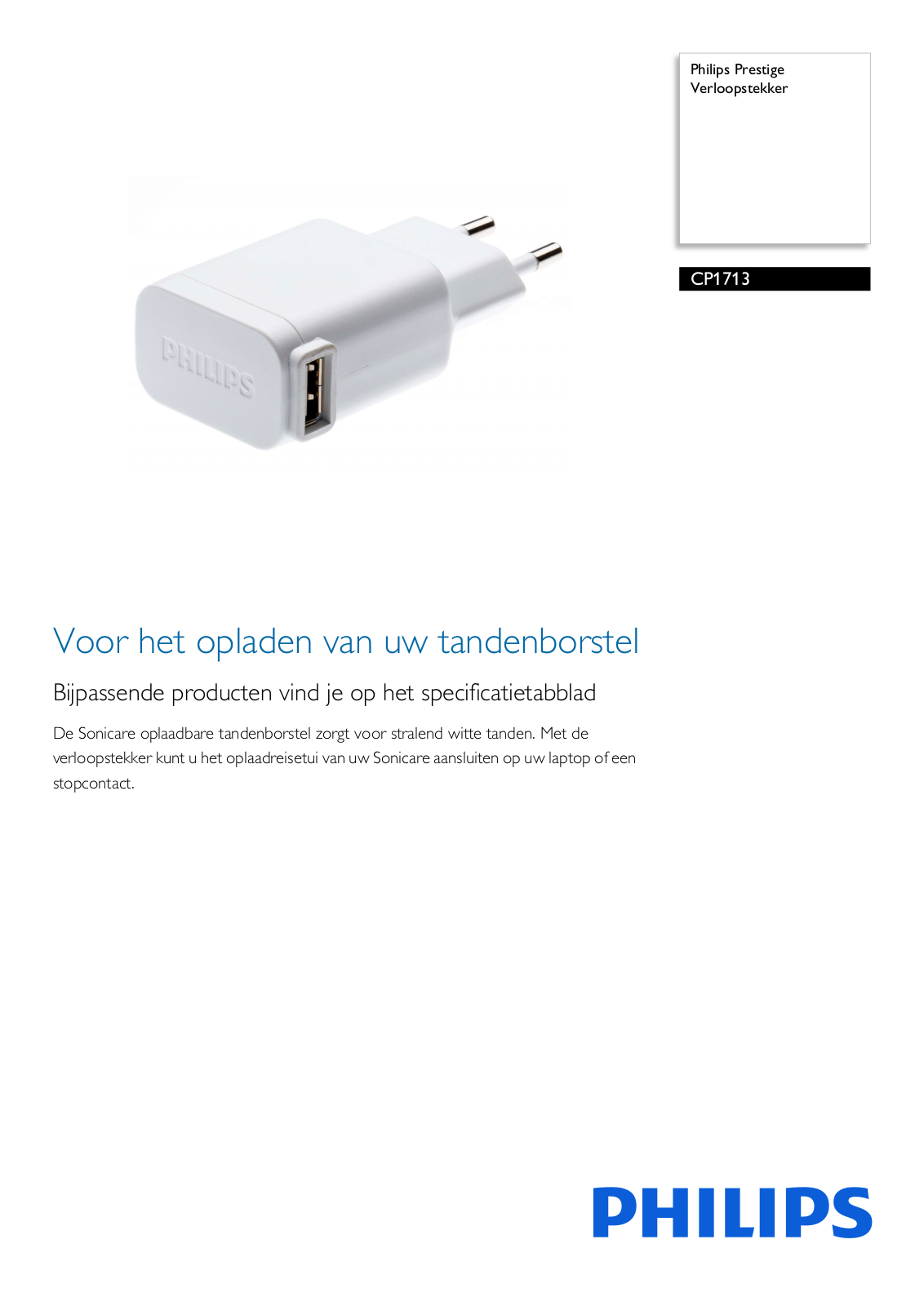 Philips CP1713/01 Leaflet - ManualMachine.com