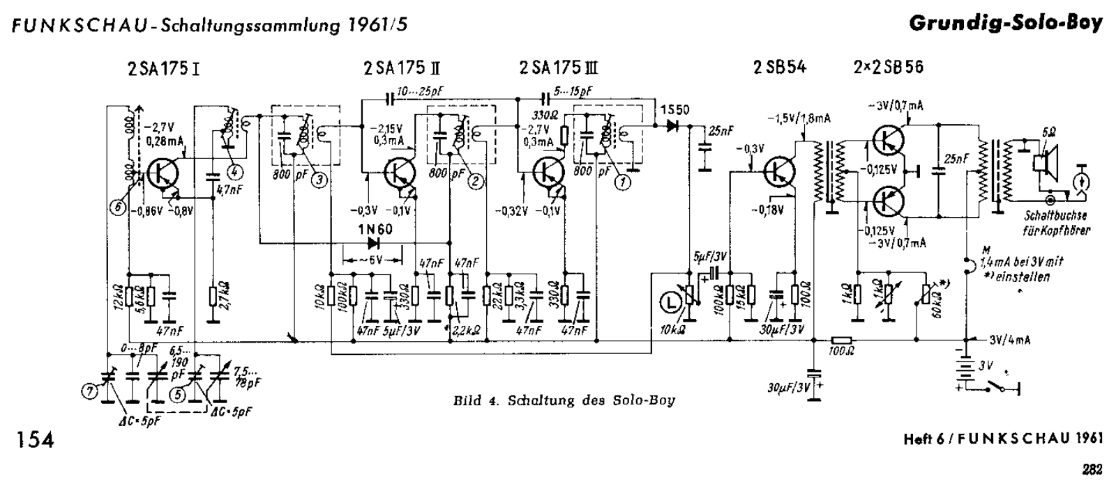 Grundig Solo-Boy Schematic