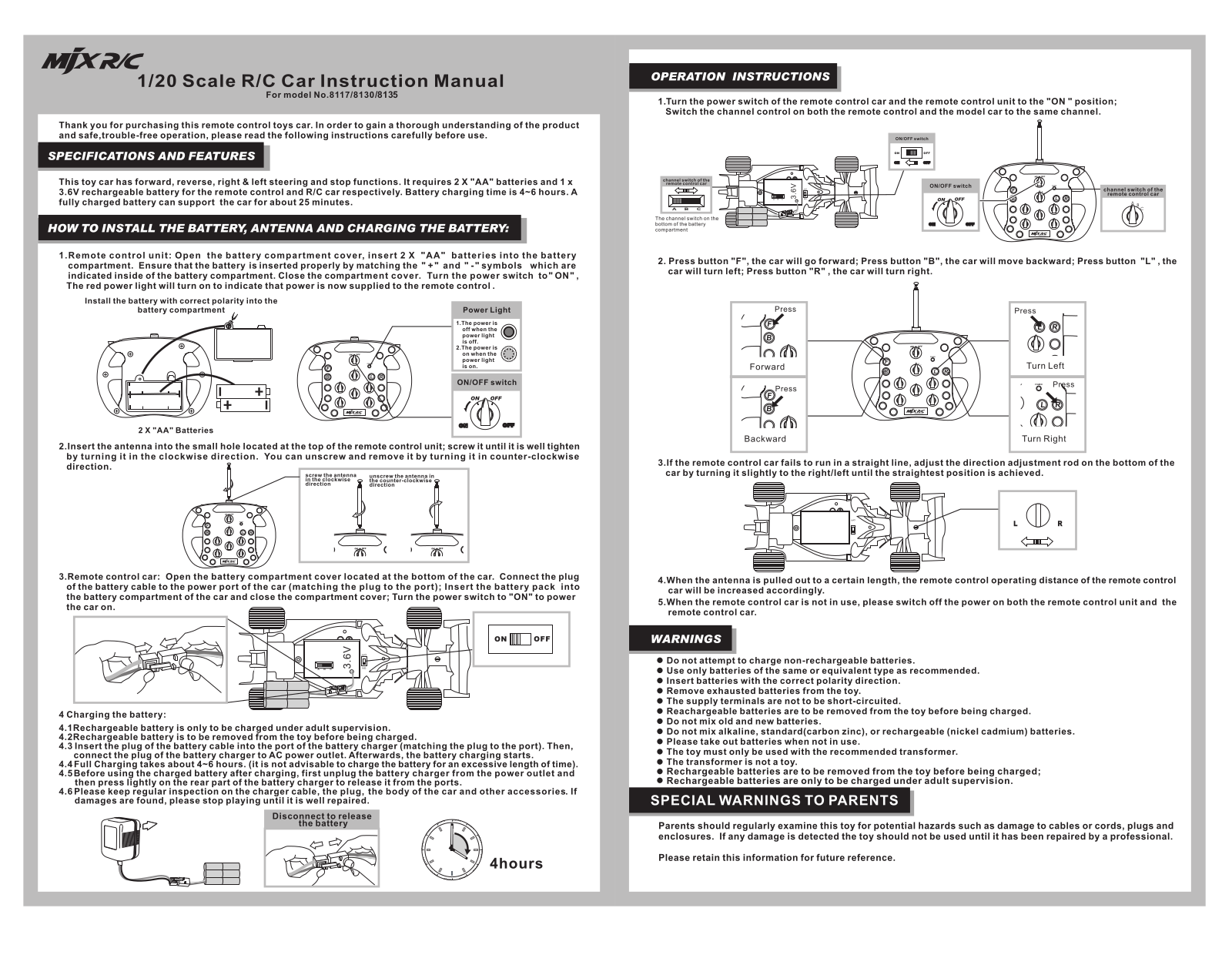 Meijiaxin Toys 8135 User Manual