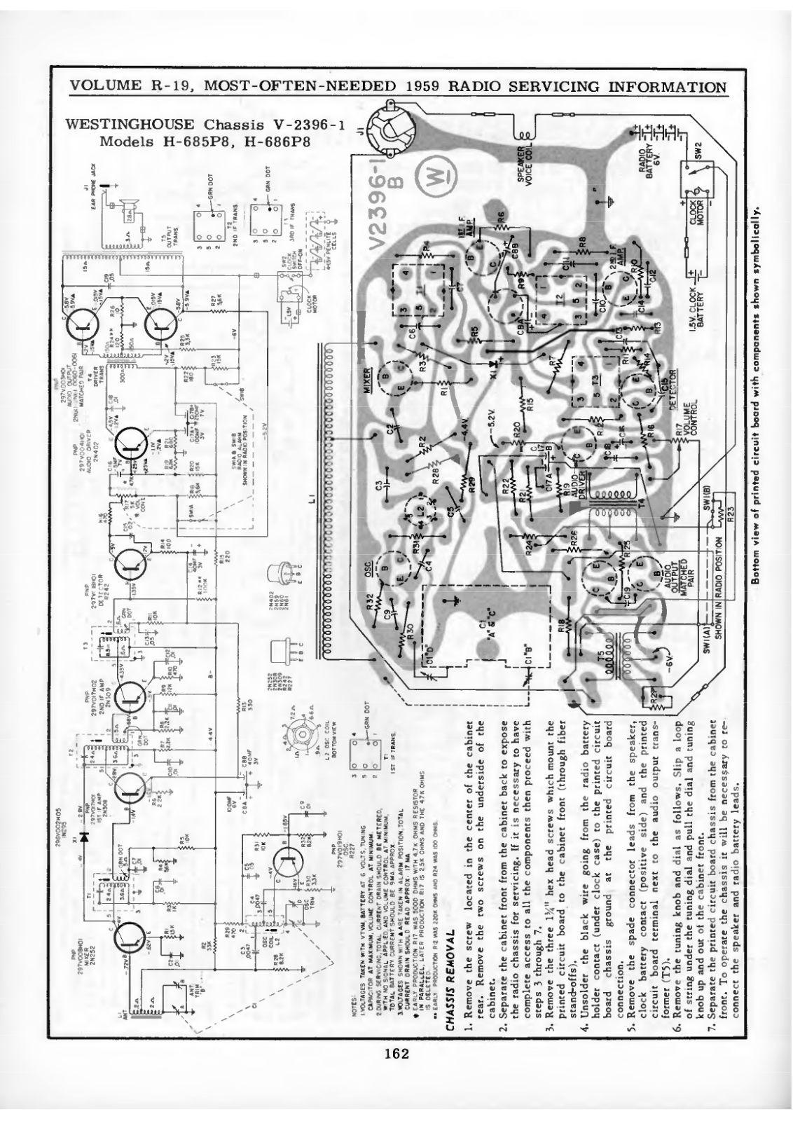 Westinghouse H-685P8, H-686P8 Schematic