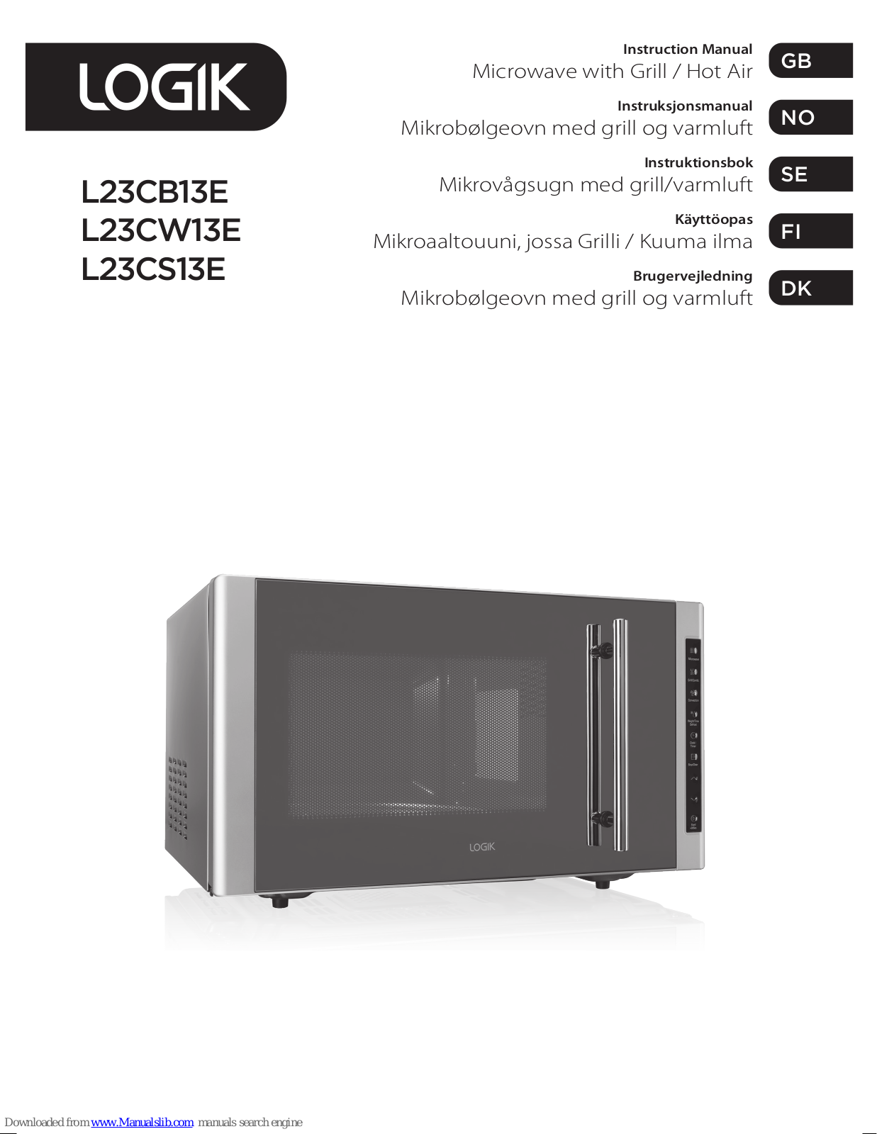 Logik L23CB13E, L23CW13E, L23CS13E Instruction Manual