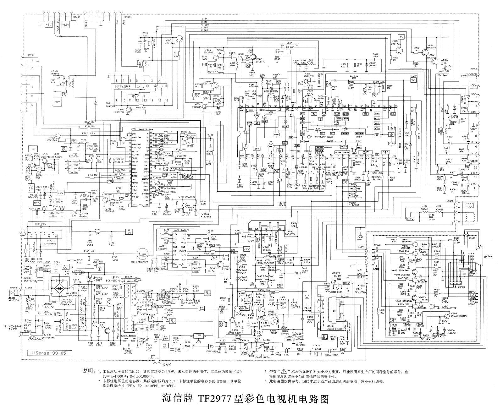 Hisense TF2977 Schematic