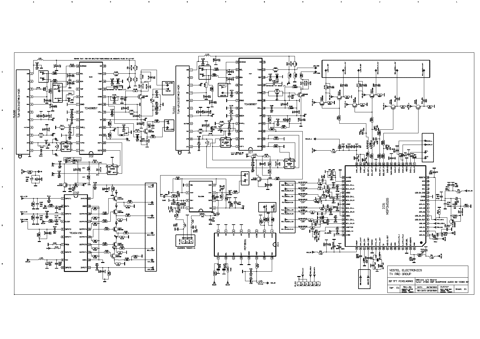 Vestel 17MB11-E1 Schematic