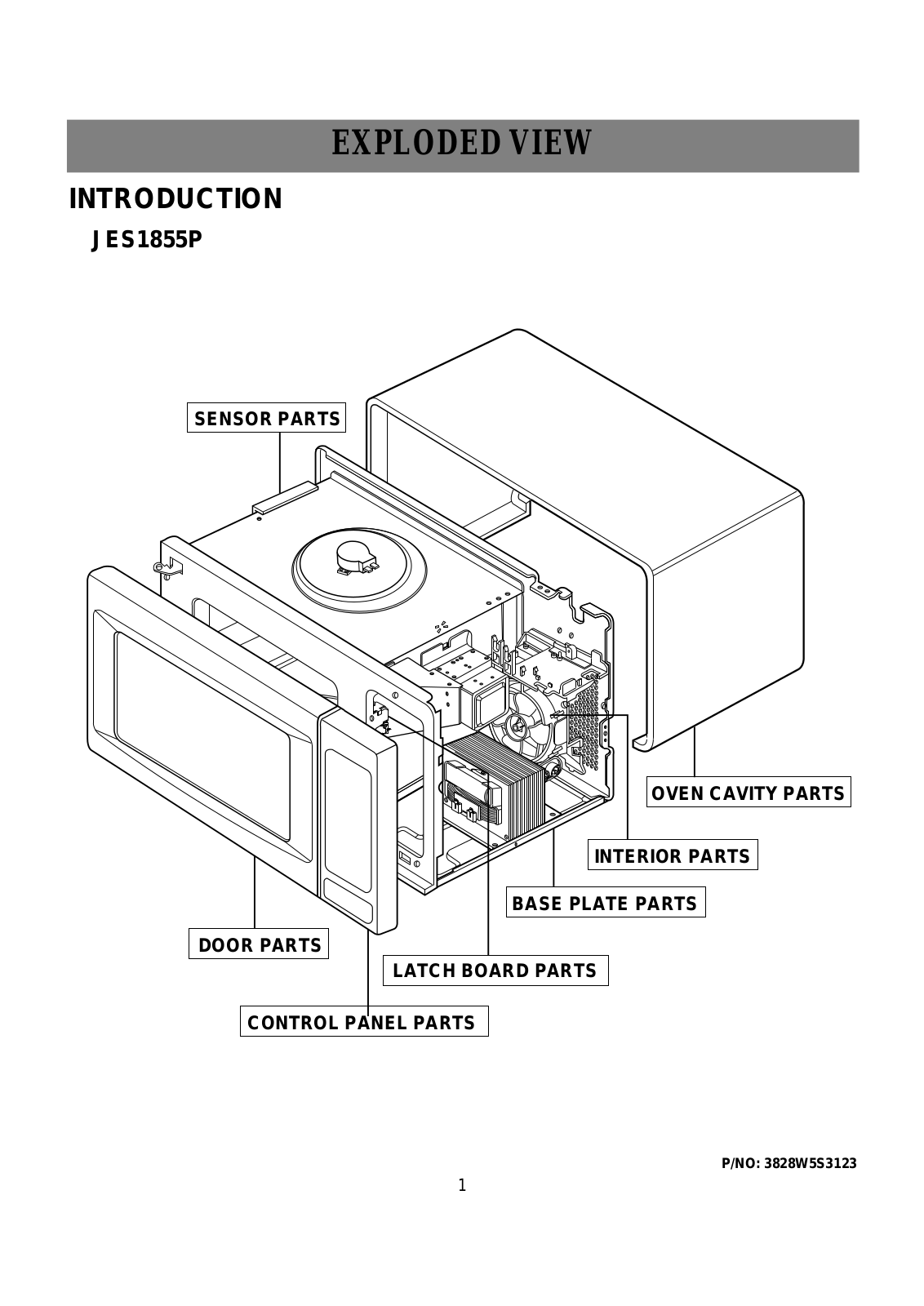 Ge Jes1855pch, Jes1855pwh, Jes1855pbh Service Manual