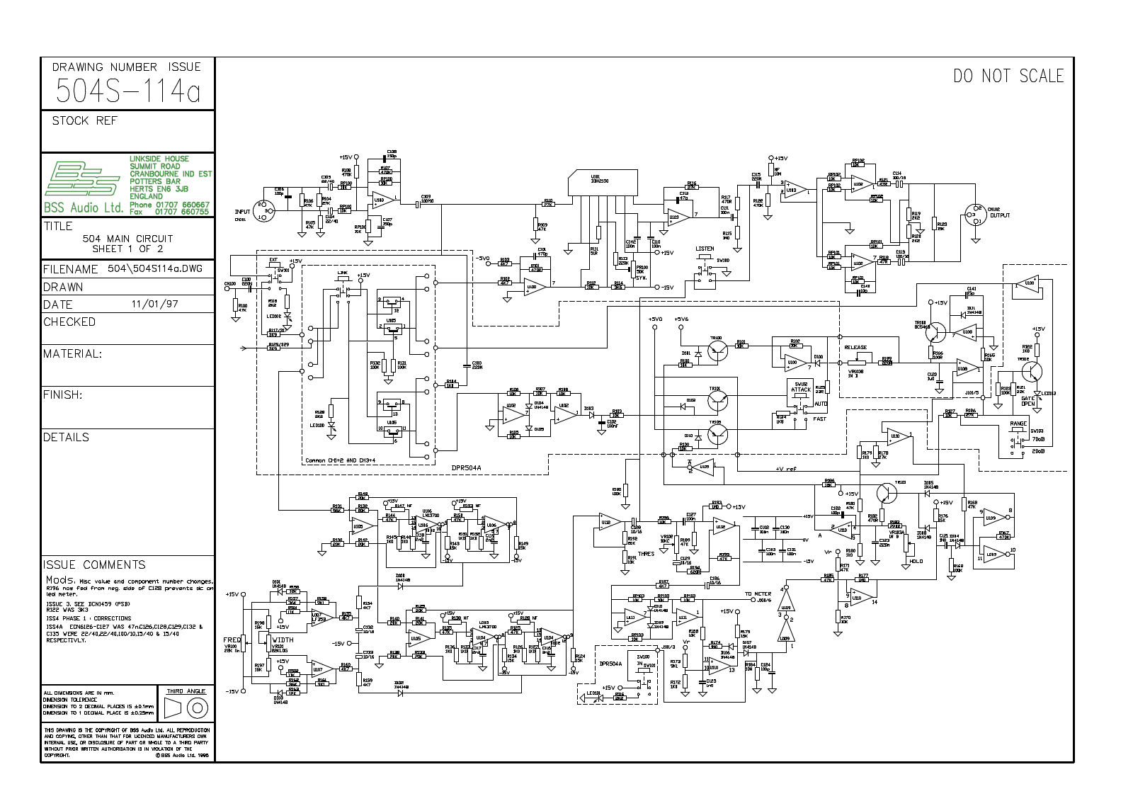 BSS DPR-504, DPR-504S_114A Schematic