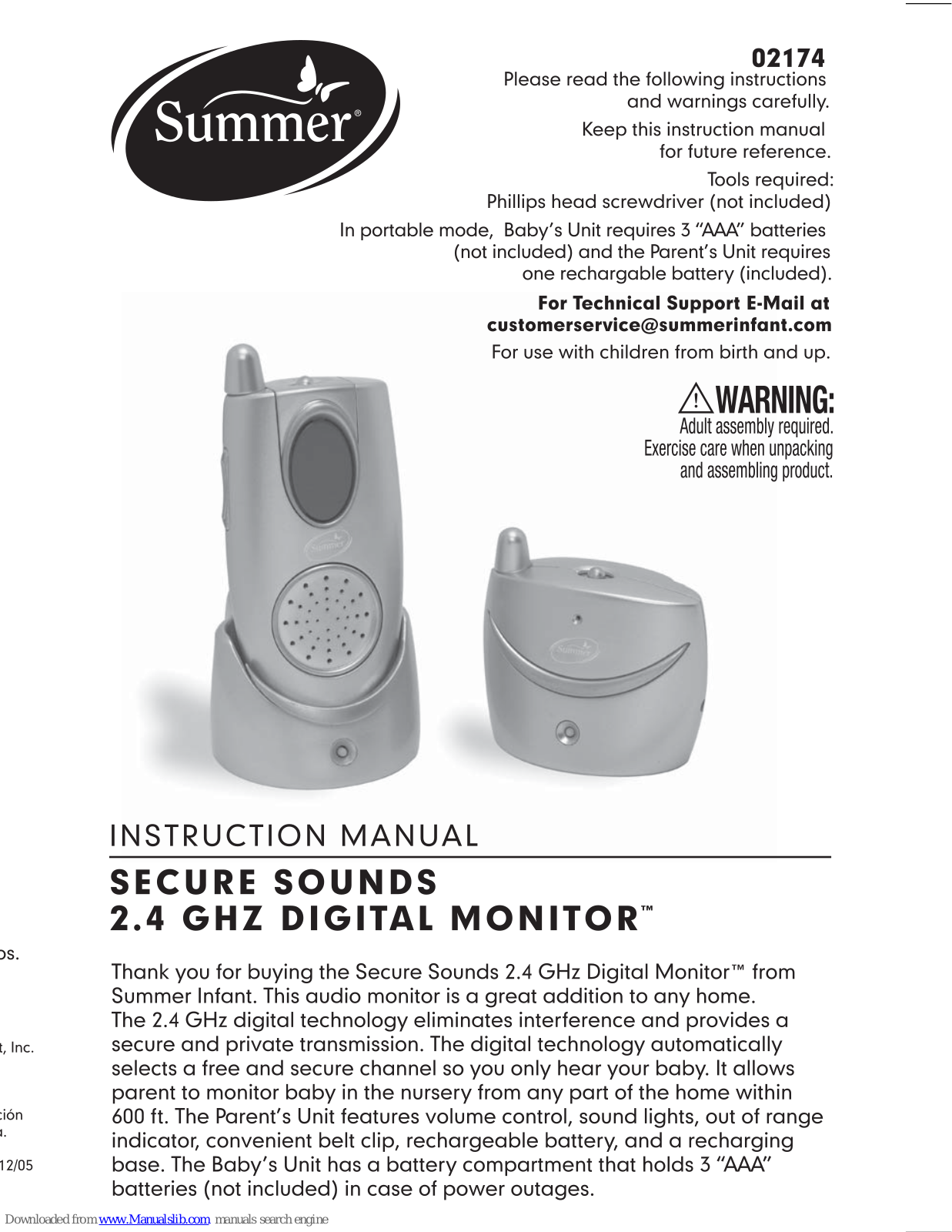 Summer 2174 Instruction Manual - ManualMachine.com
