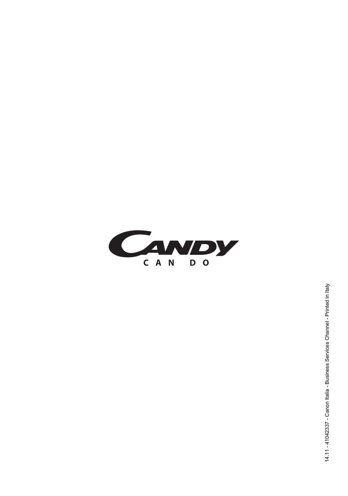 Candy GV 117DC1 User Manual