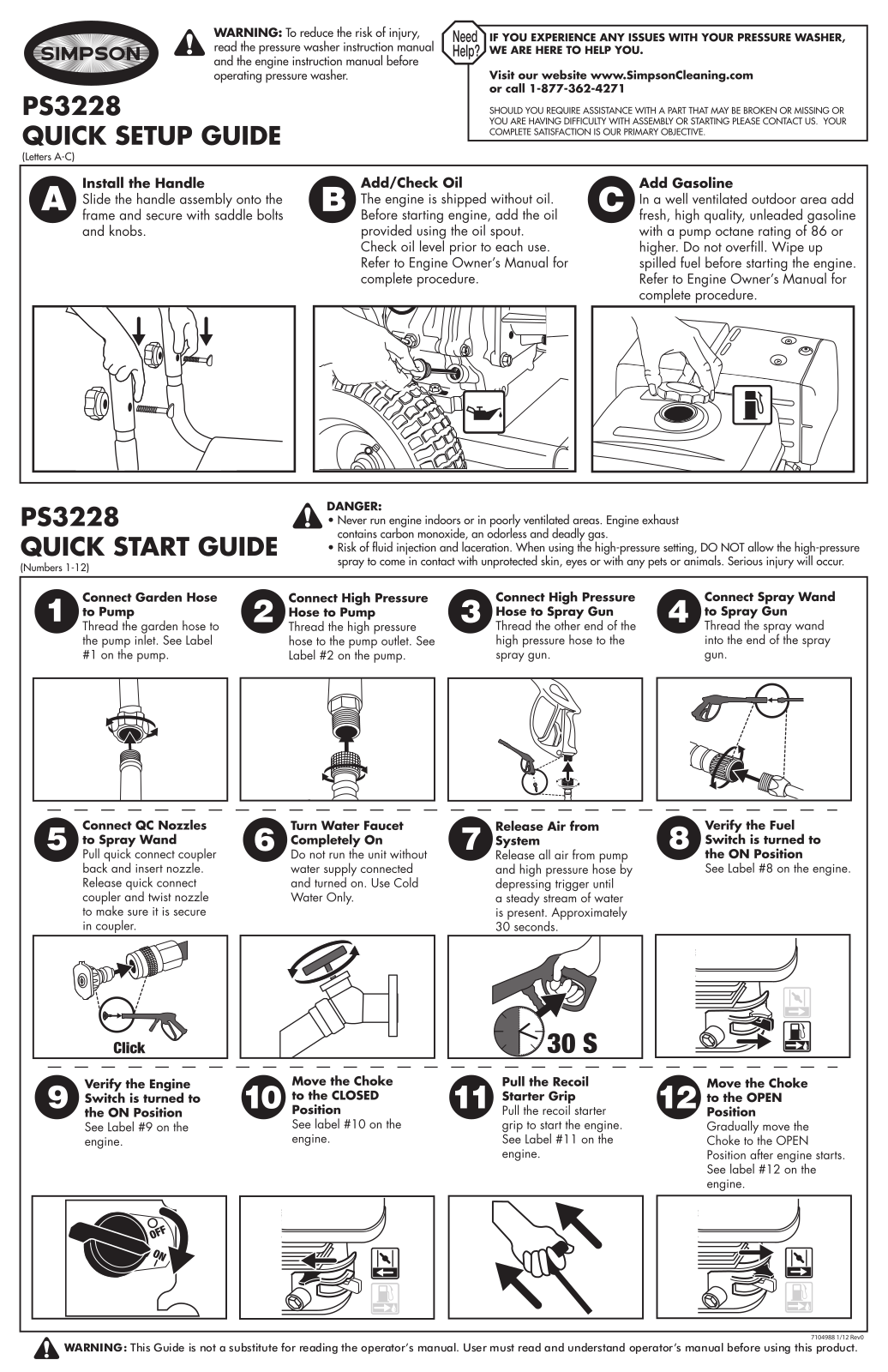 Simpson 60629 Quick Start Guide - ManualMachine.com