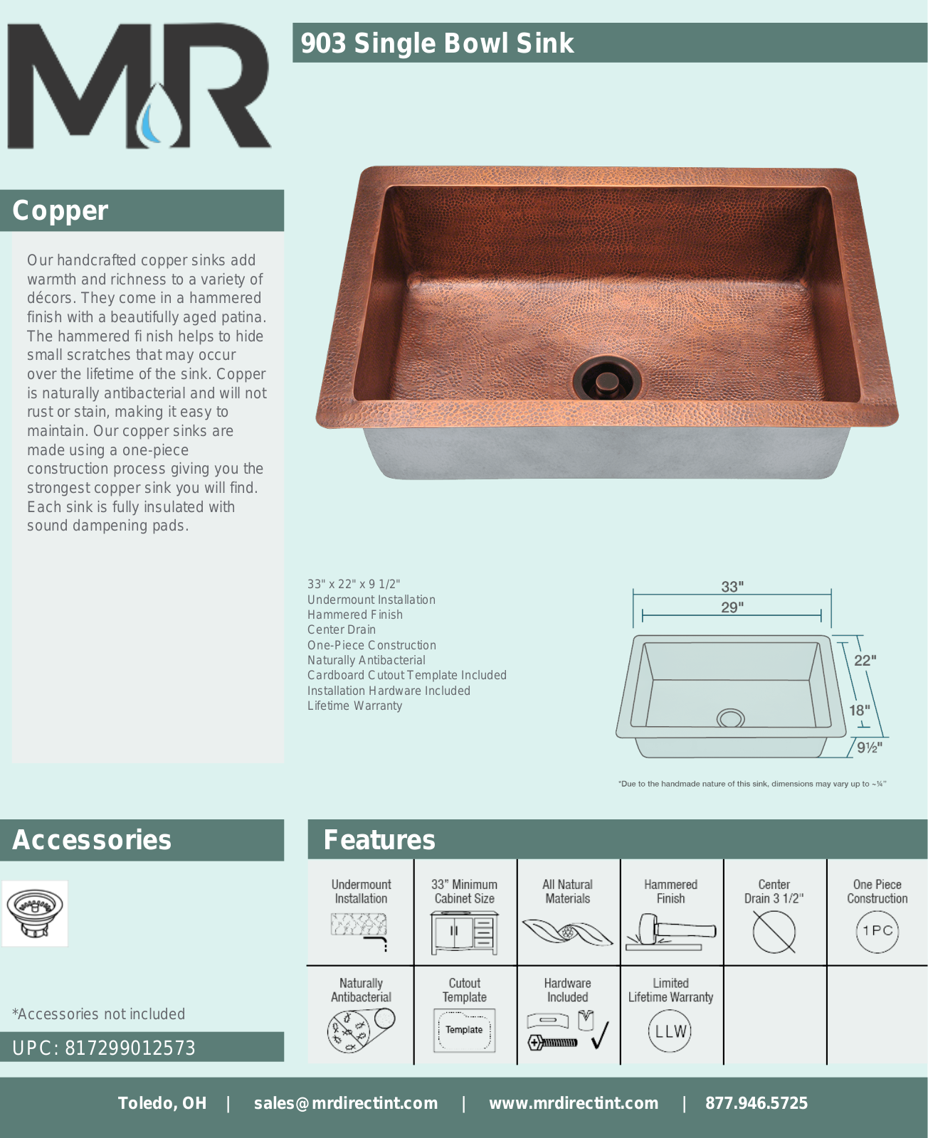 MR Direct MRDR1310 Specifications - ManualMachine.com