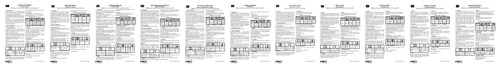 NEO TOOLS 81-451-S, 81-451-M, 81-451-L, 81-451-XL, 81-451-XXL User guide - ManualMachine.com
