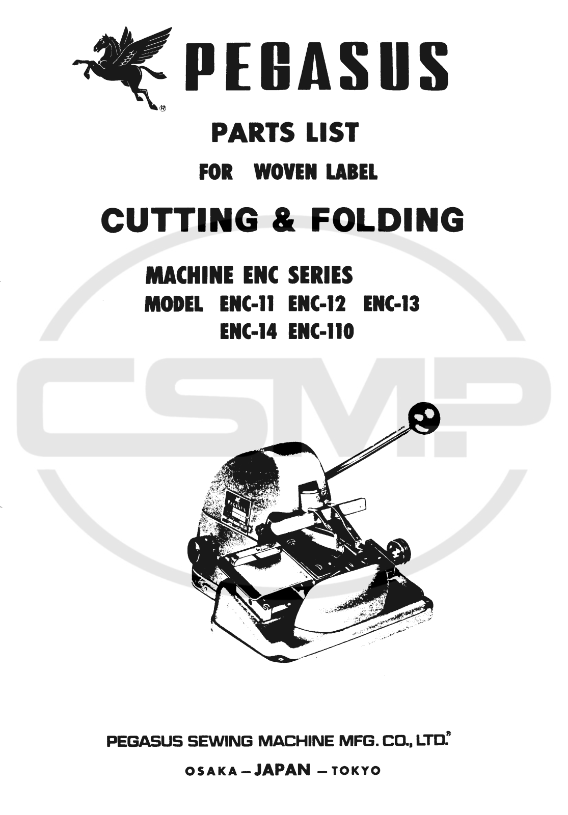 Pegasus ENC SERIES Parts Book