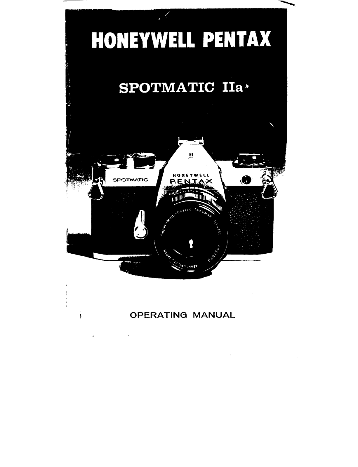 Pentax SPOMATIC IIa User Manual