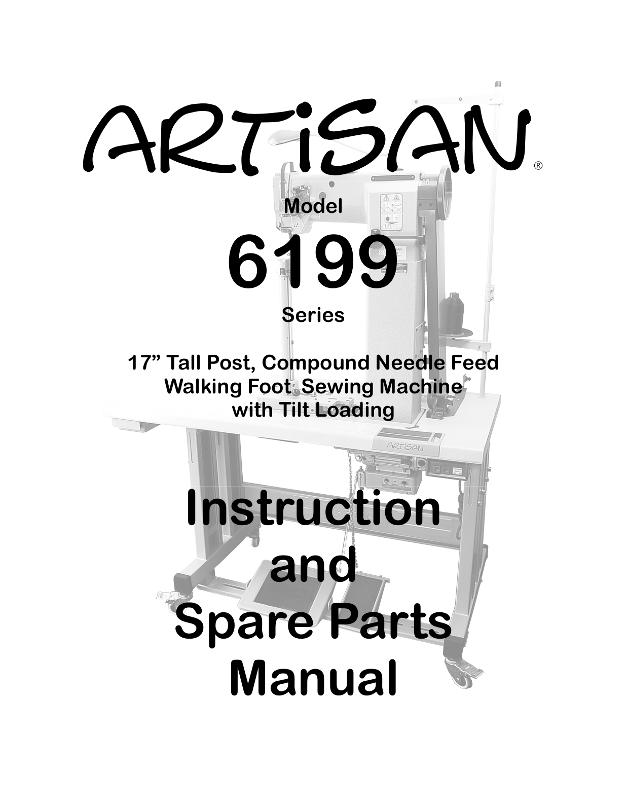 Artisan 6199 Instruction and Spare Parts Manual