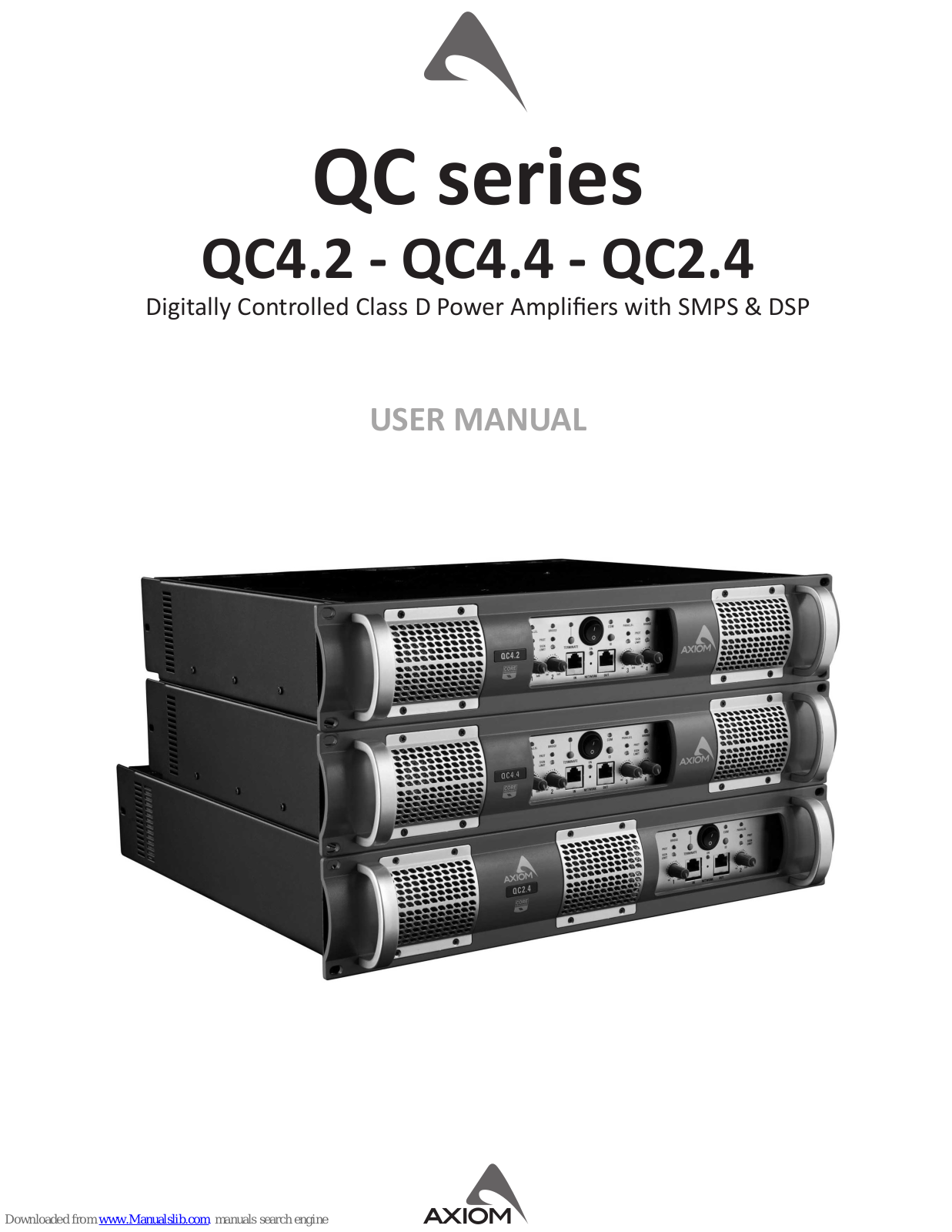 Axiom QC4.2, QC4.4, QC2.4 User Manual