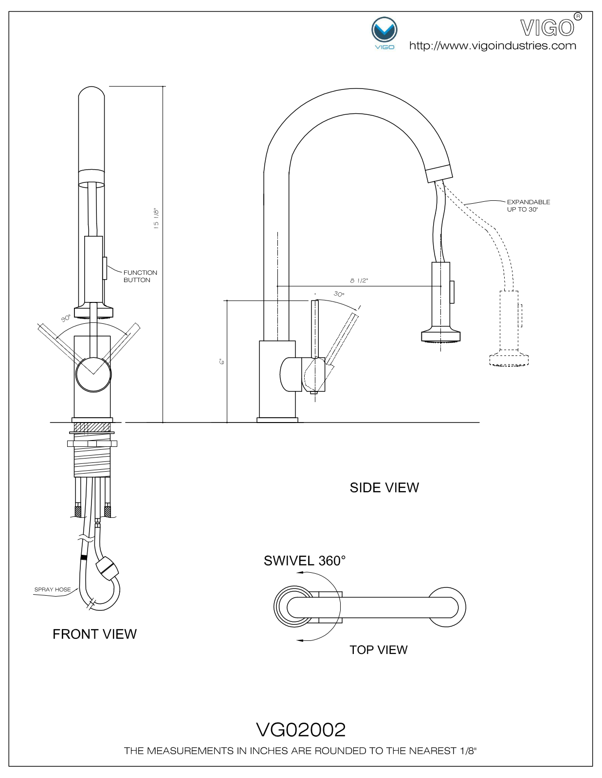 Vigo VG02002CH Installation Manual