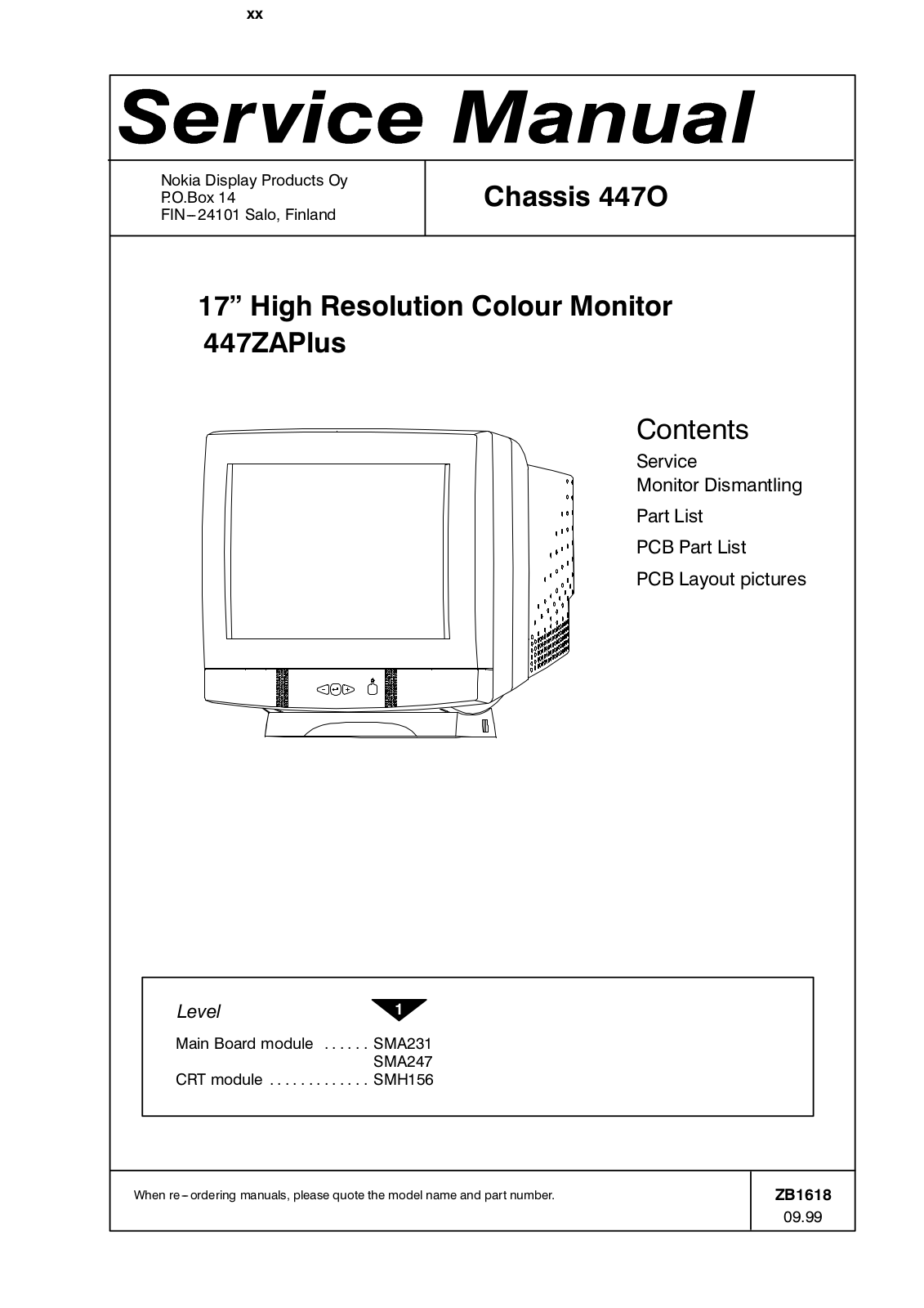 Nokia 447O Service Manual