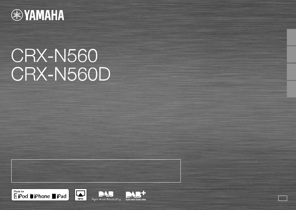 Yamaha crx-n560d, crx-n560 Owner's Manual