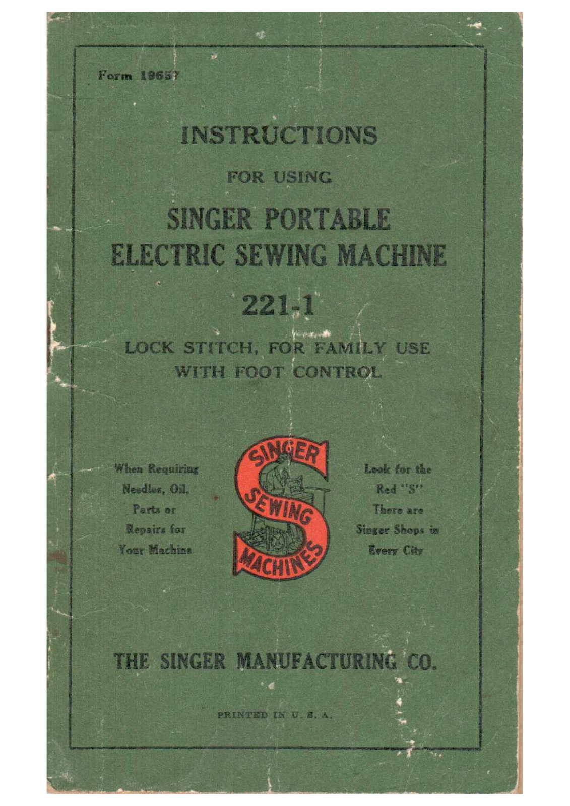 Singer 221-1 User Manual