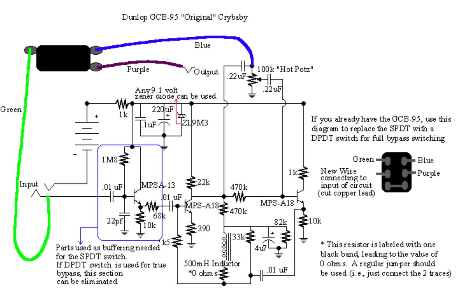 Dunlop gcb95 schematic