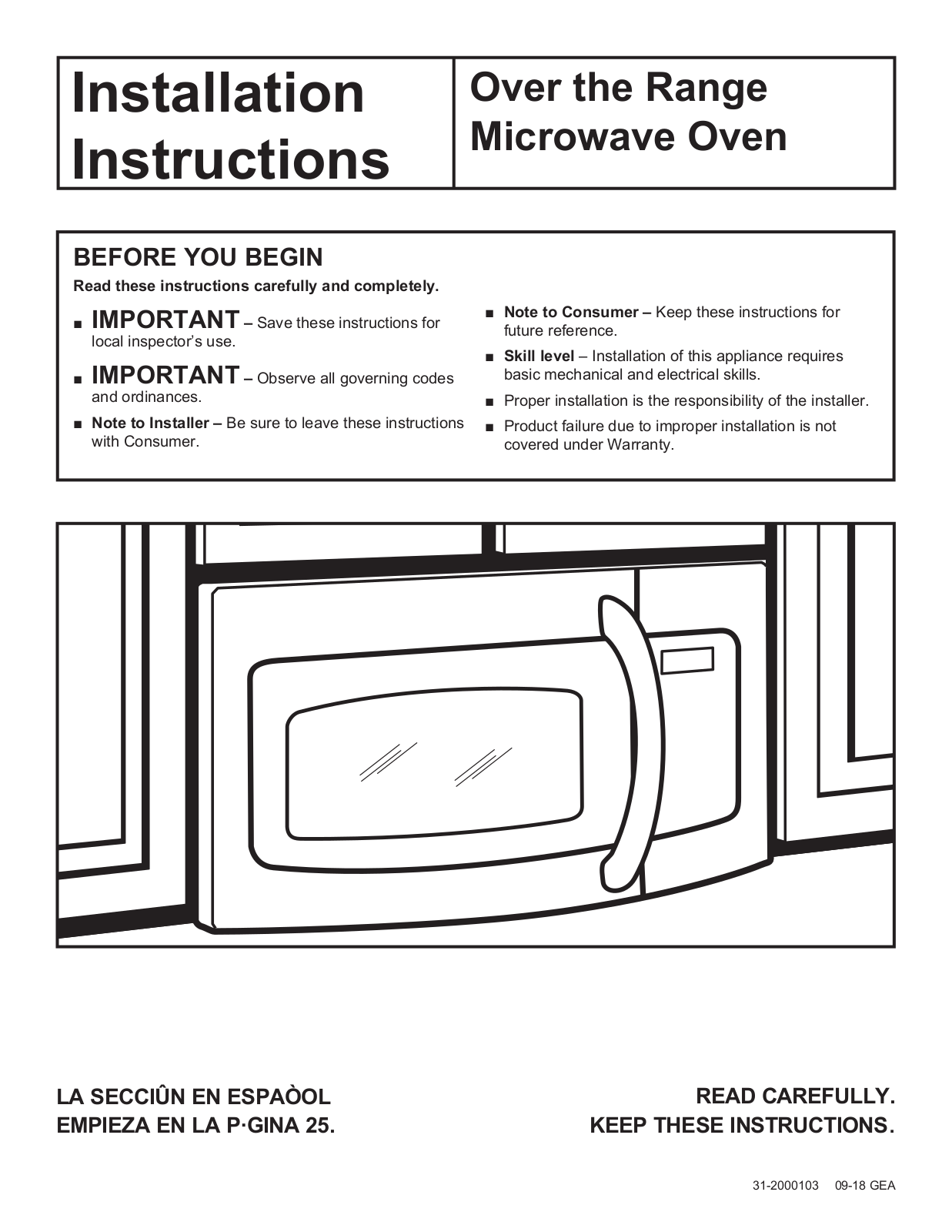 Cafe CAFRERADWRH1258 Installation manual