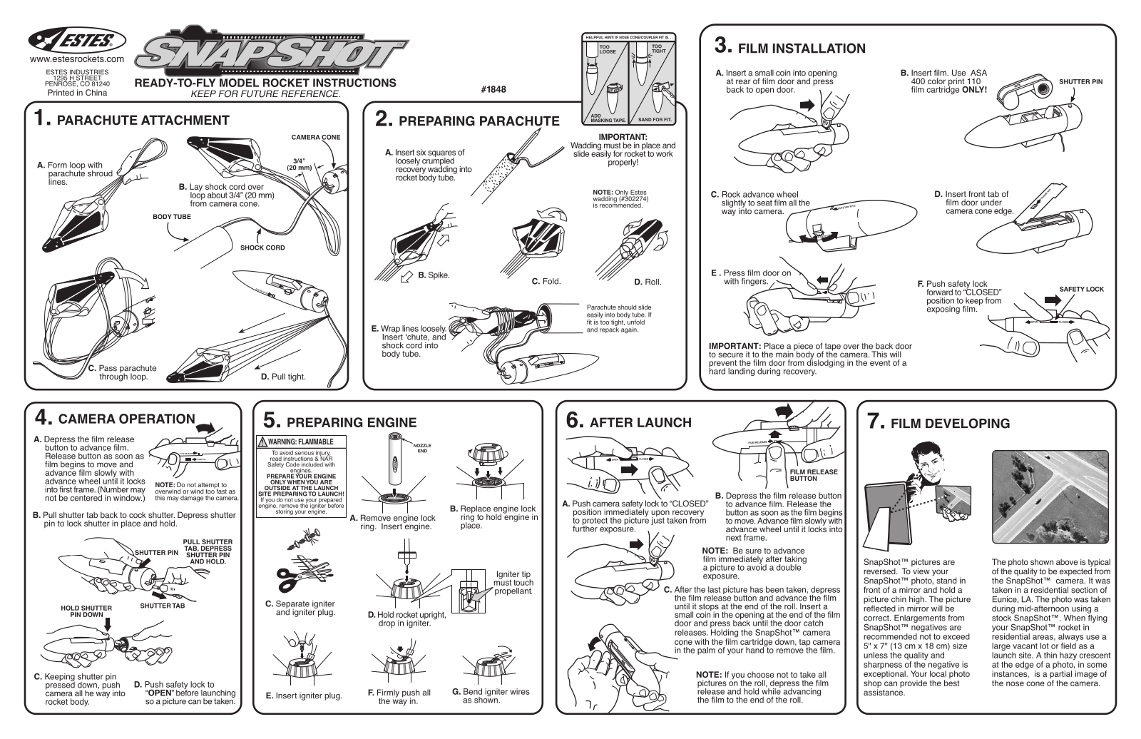 ESTES Snapshot User Manual