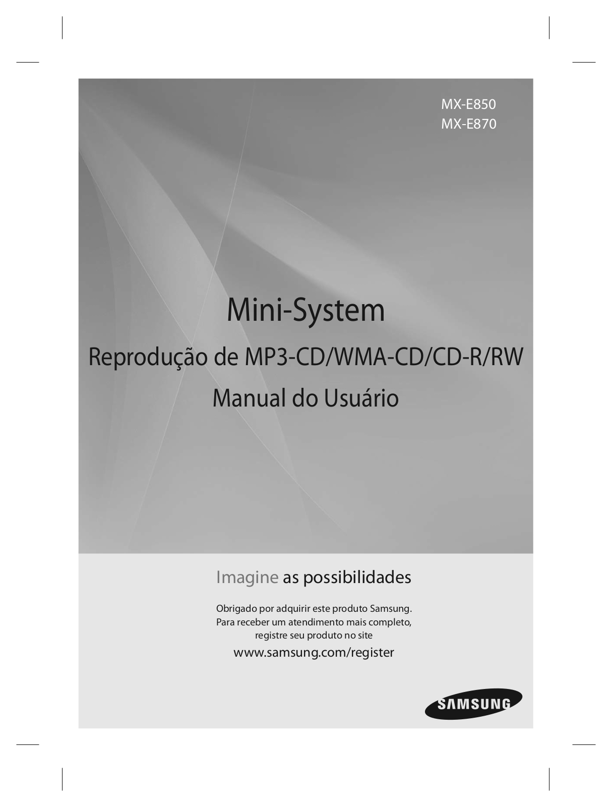 Samsung MX-E850, MX-E870 User Manual