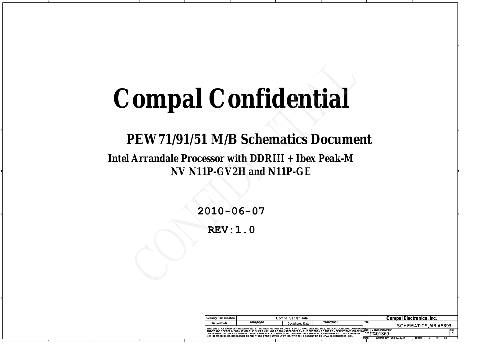 Acer TravelMate 5742 Schematics