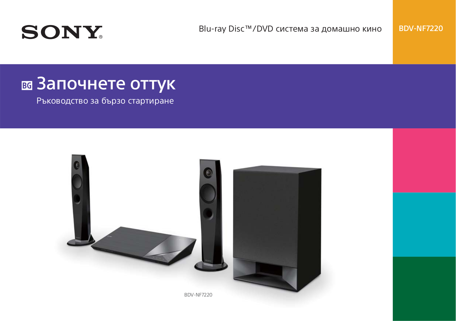 Sony BDV-NF7220 Getting Started Guide