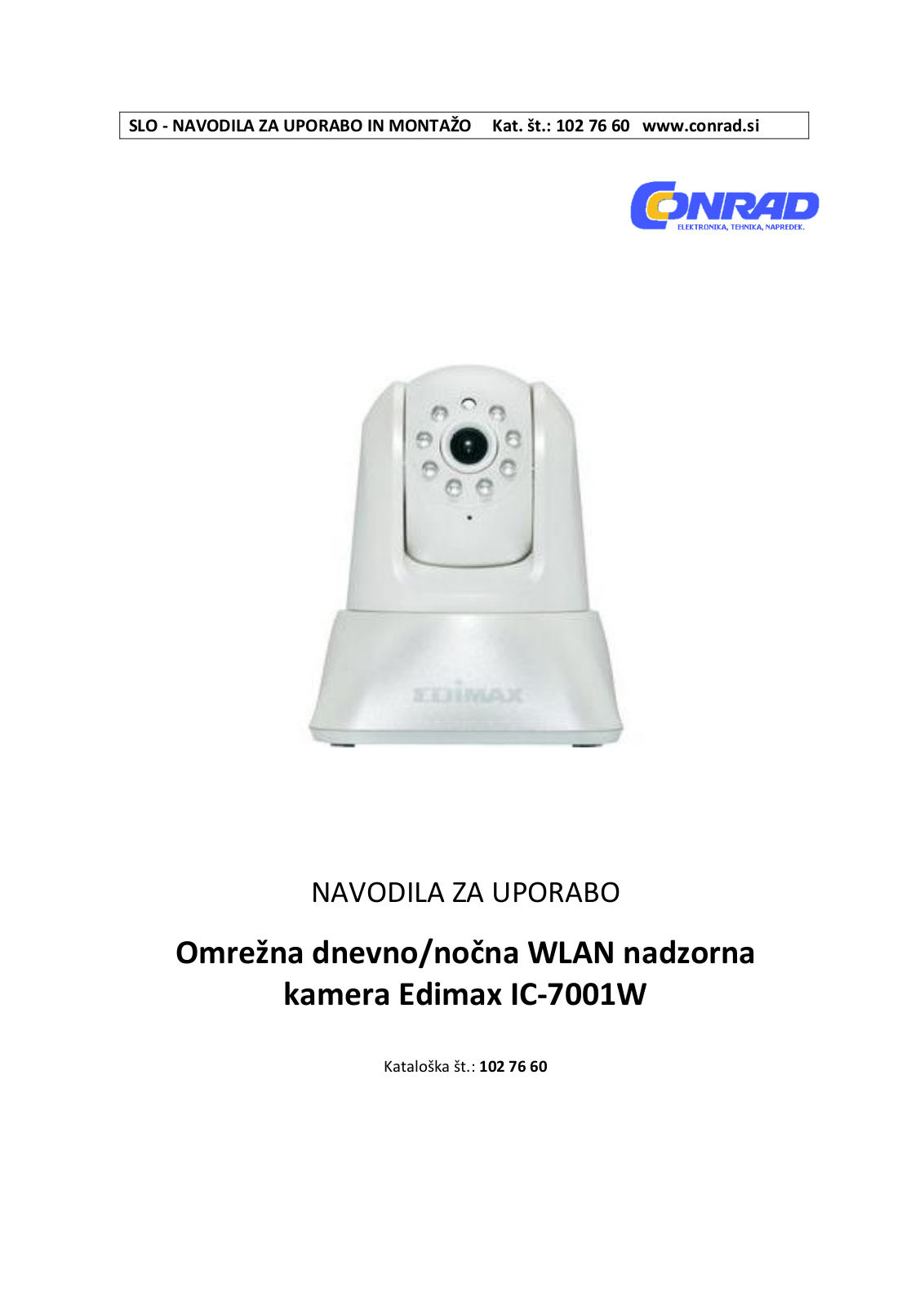 EDIMAX IC-7001W User manual