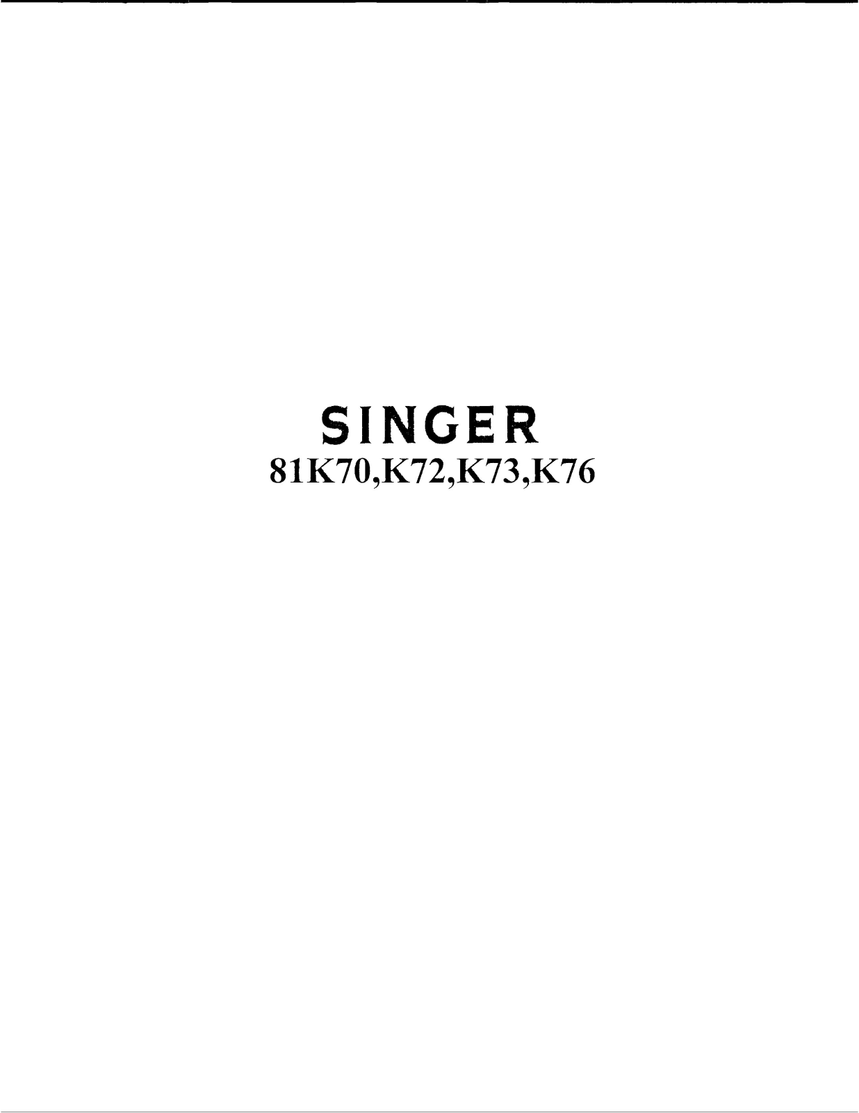 Singer 81W72, 81W73, 81W76 User Manual - ManualMachine.com
